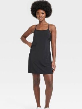 Black Flex Athletic Dress w/ Built-In Shorts UPF 50+ NWT Pickleball Tennis Golf